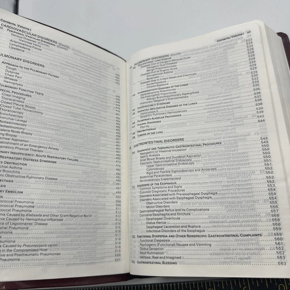 Merck Manual Vol 1 General Medicine 1987 15th Edition Leatherette